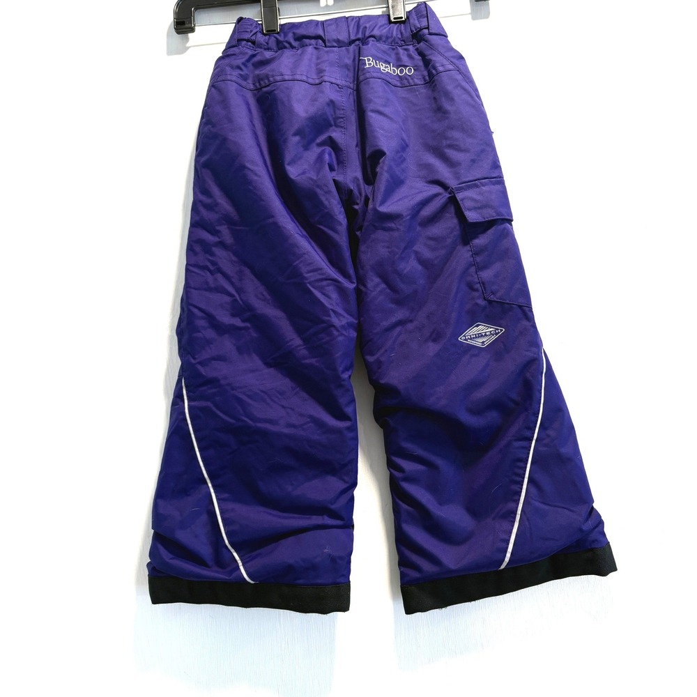 Columbia Bugaboo Omni-Heat Purple Snow Pants Kids XXS 4/5 Waterproof Ski Trouser - Picture 1 of 16